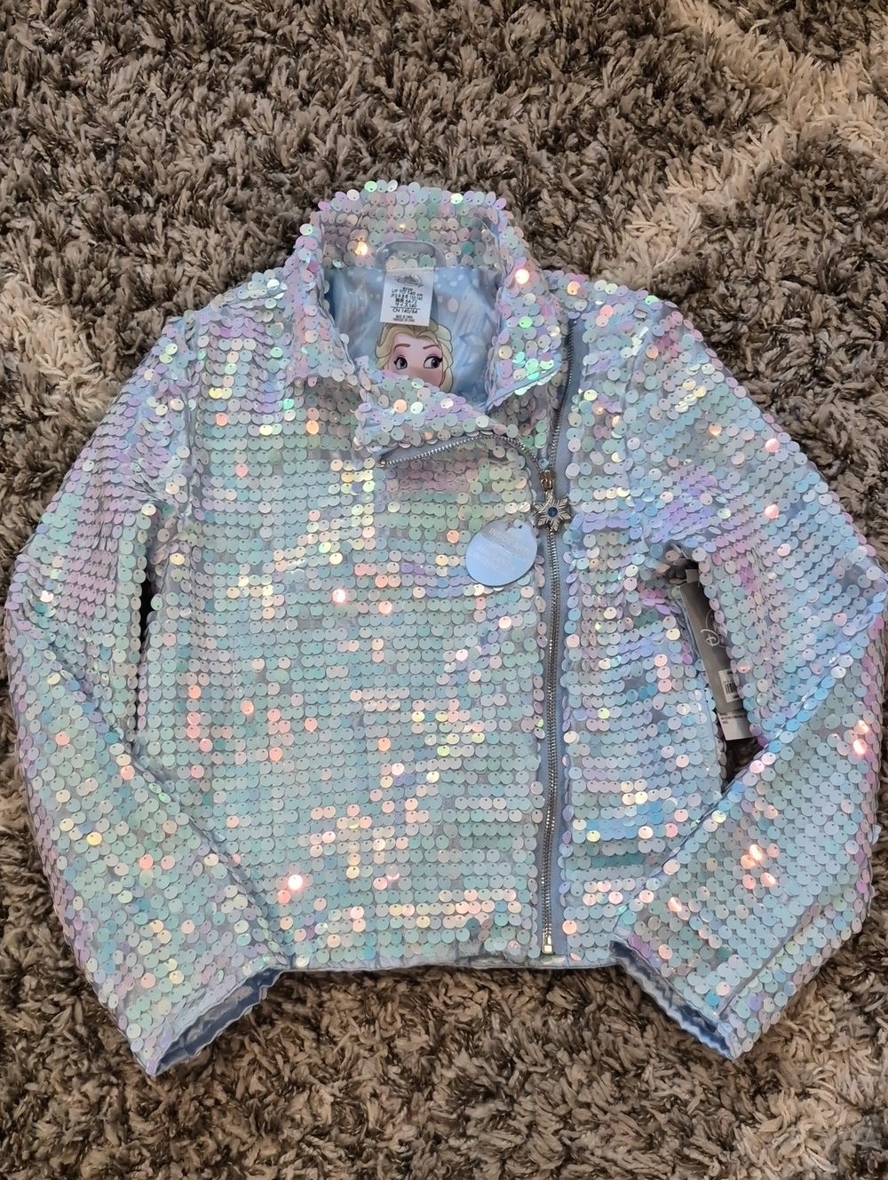 Disney Frozen Elsa Iridescent Sequin Jacket
